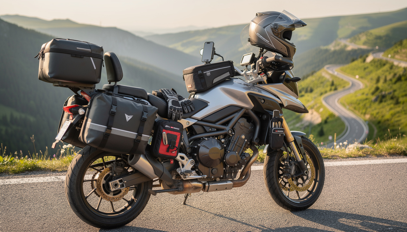 découvrez le top 10 des accessoires moto indispensables pour un voyage réussi, alliant sécurité, confort et praticité sur la route.